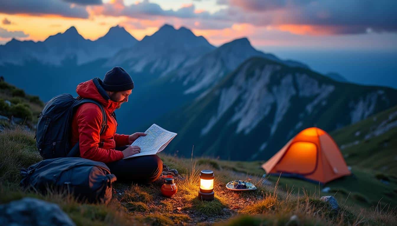 Illustration: Préparer son aventure solitaire de bivouac en montagne l’été : sécurité, anticipation et planification