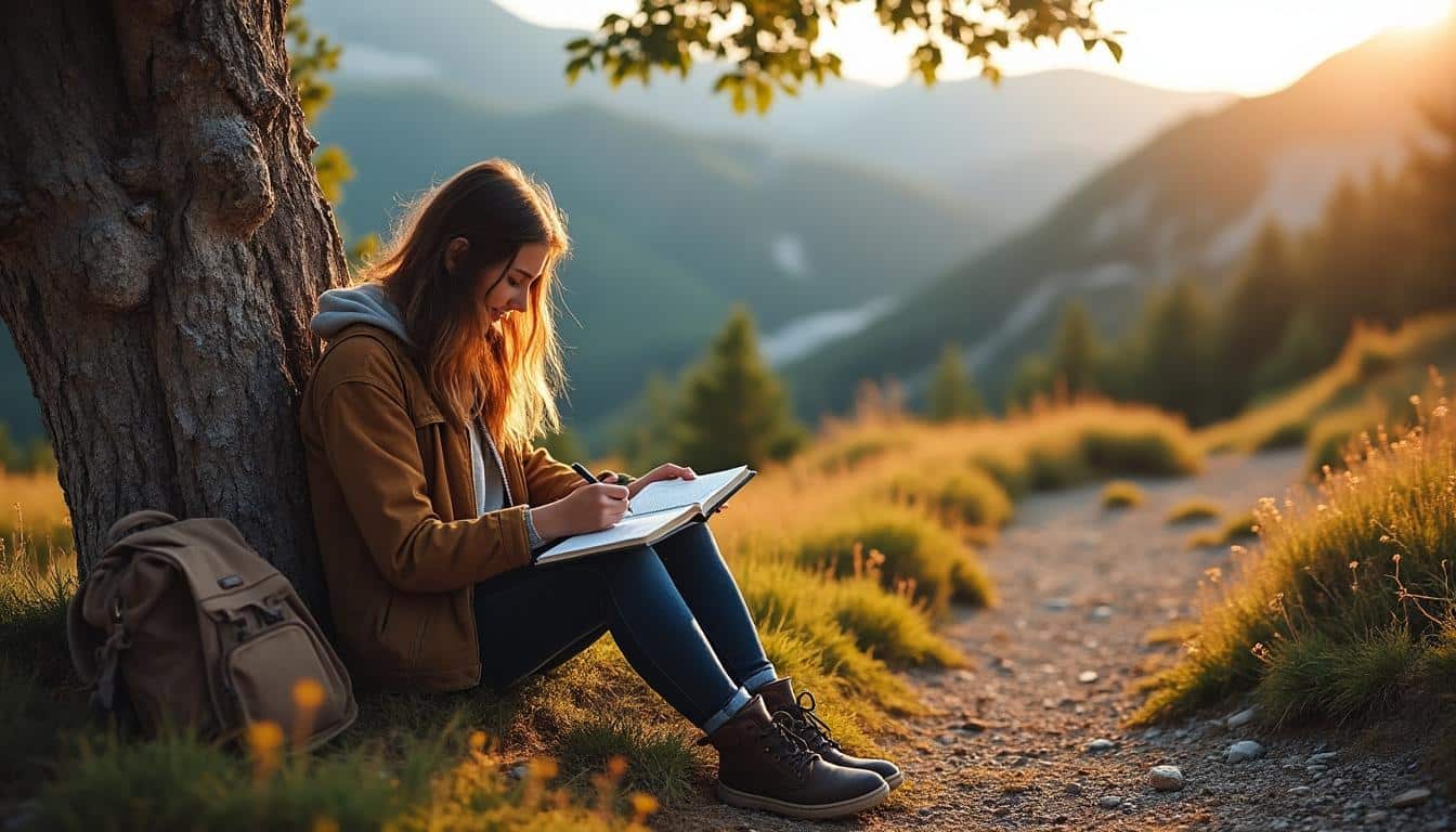 Aventure solitaire avec carnet de route : garder ses souvenirs intacts