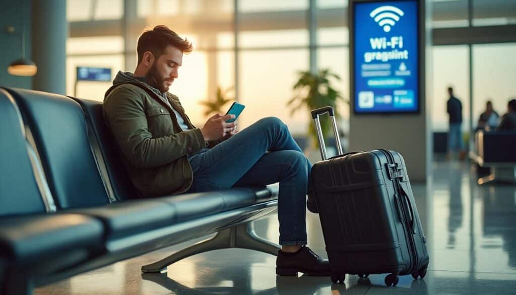Où trouver un code wifi temporaire dans les aéroports ?