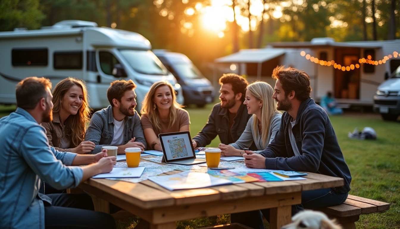 Illustration: Comprendre les formules pour partir en groupe en camping-car